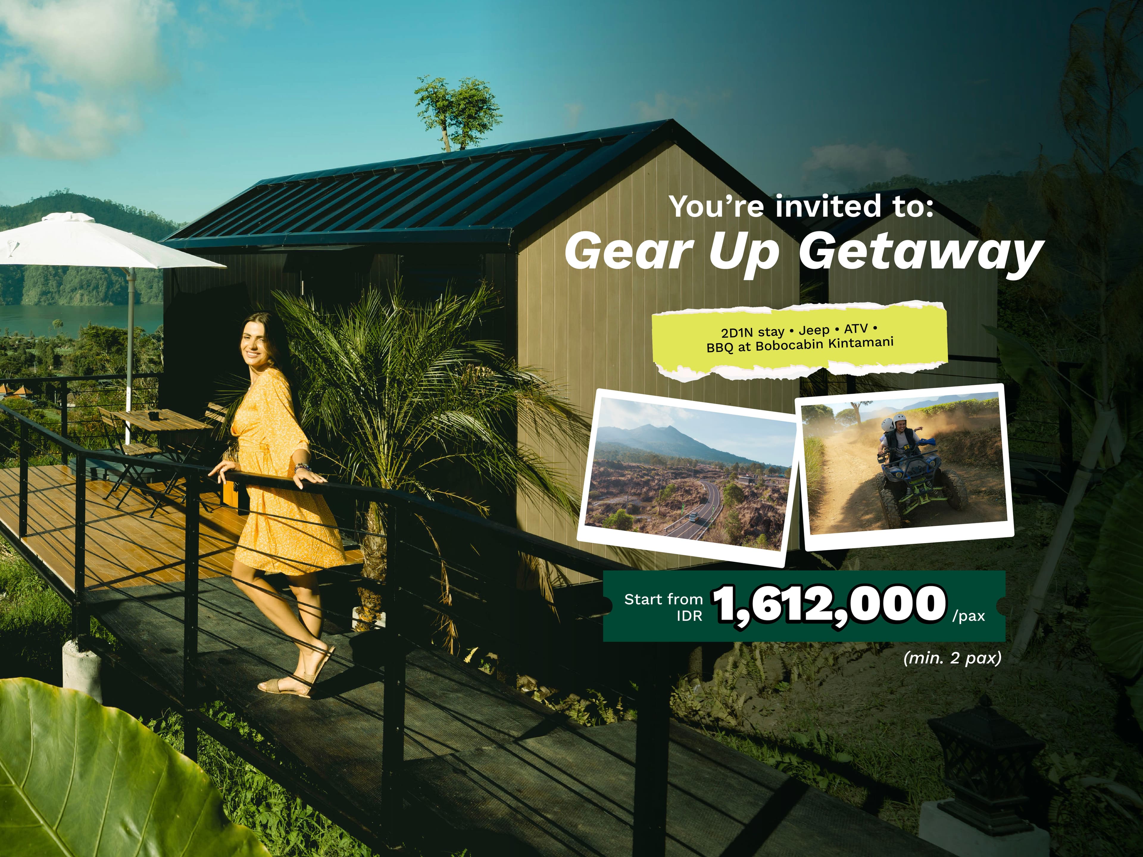 Gear Up Getaway: 2D1N Action Pack Kintamani Bali - Jeep and ATV