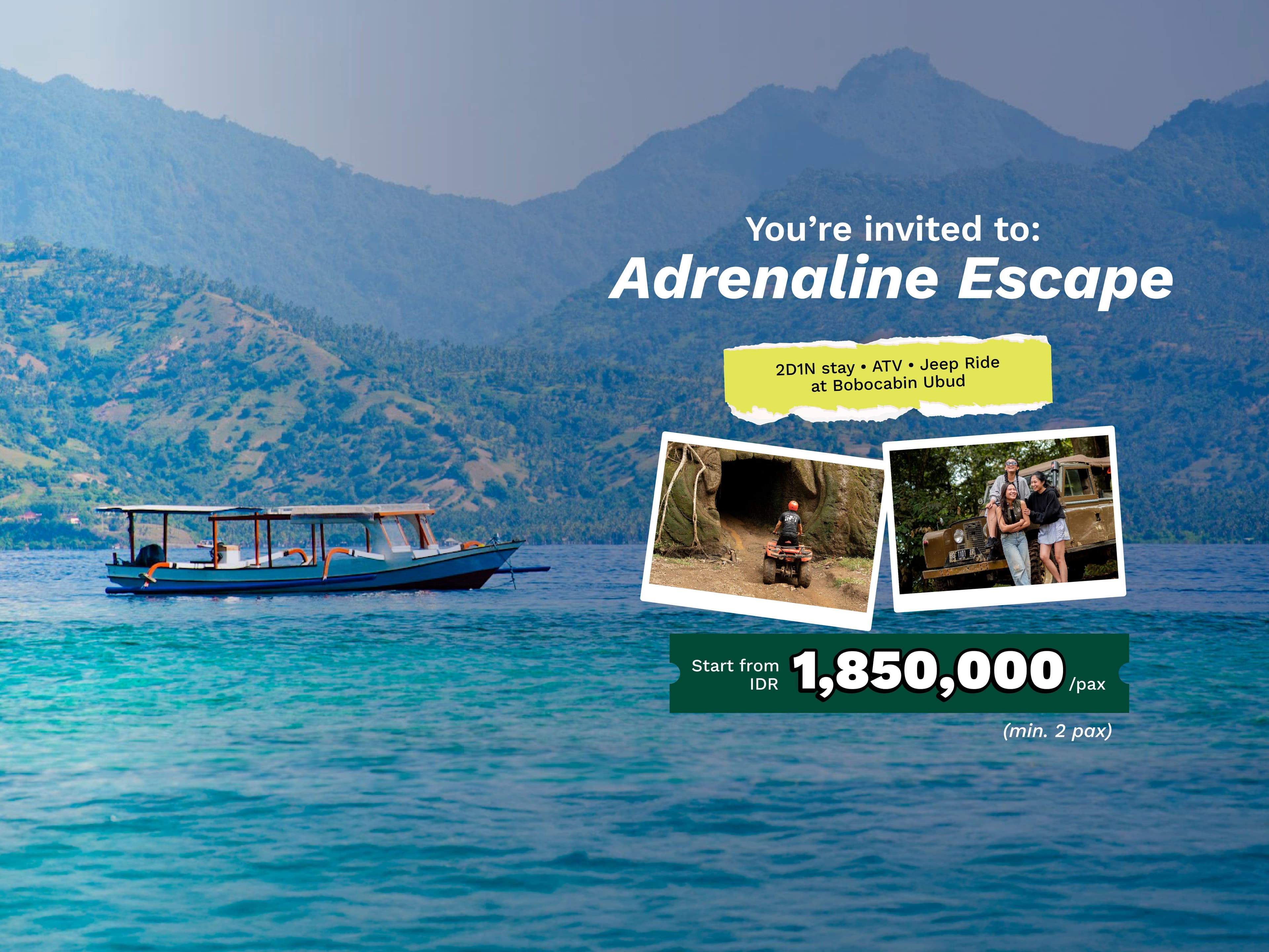 Adrenaline Escape: Ubud Bali 2H1M - Cooking Class, ATV