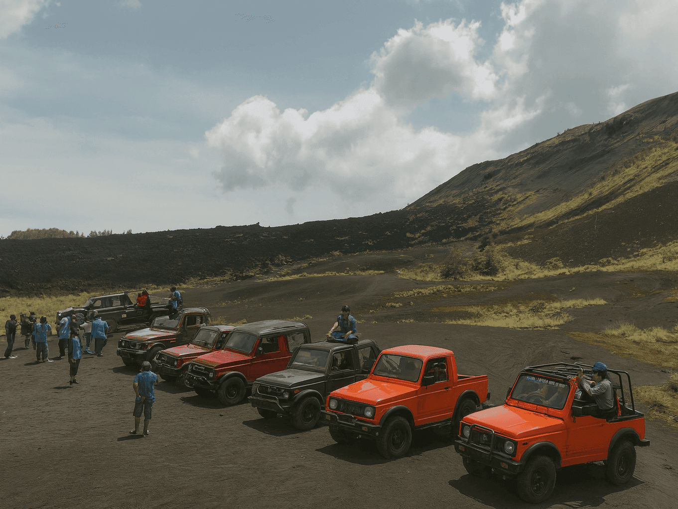 Volcano Jeep Tour Mount Batur Mount Batur Sunrise Point, Black Sand, Black Lava