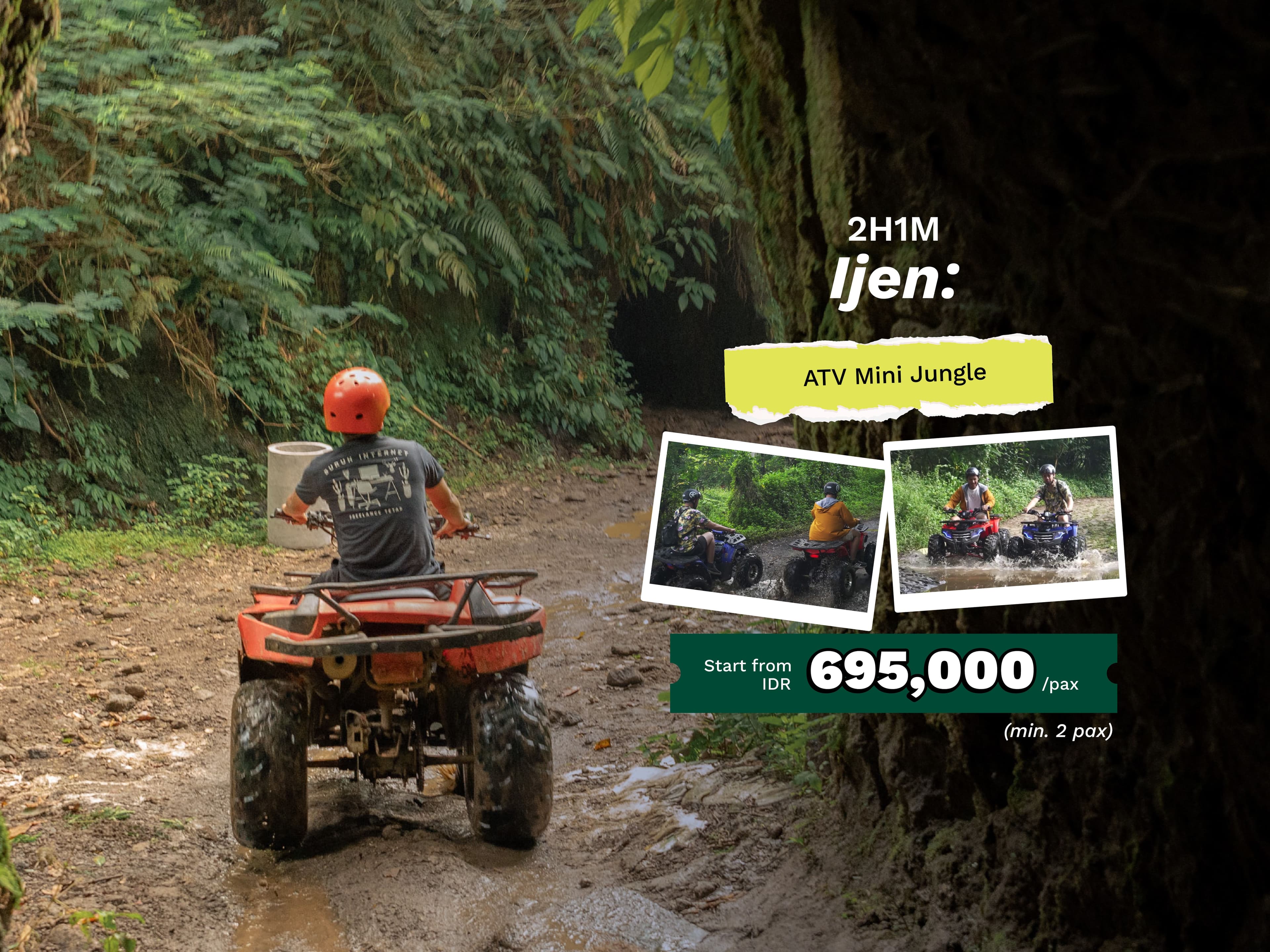 2H1M Ijen: ATV Mini Jungle